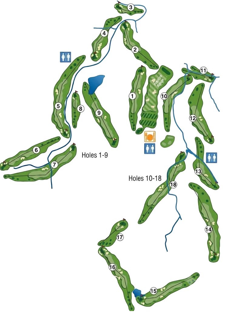 Fazio Canyons tournament course map